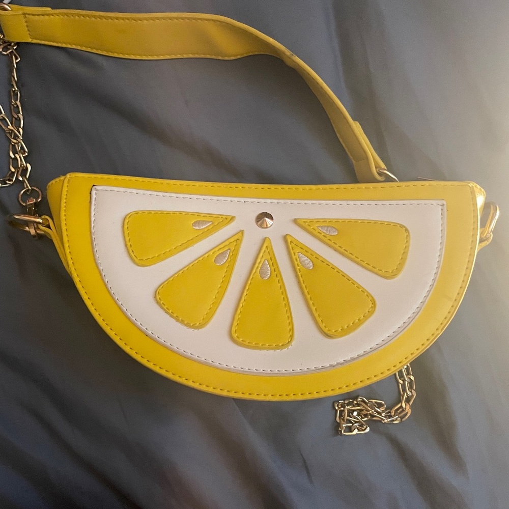 Lemon crossbody purse